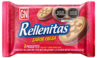 GN Rellenitas de Fresa 8pk