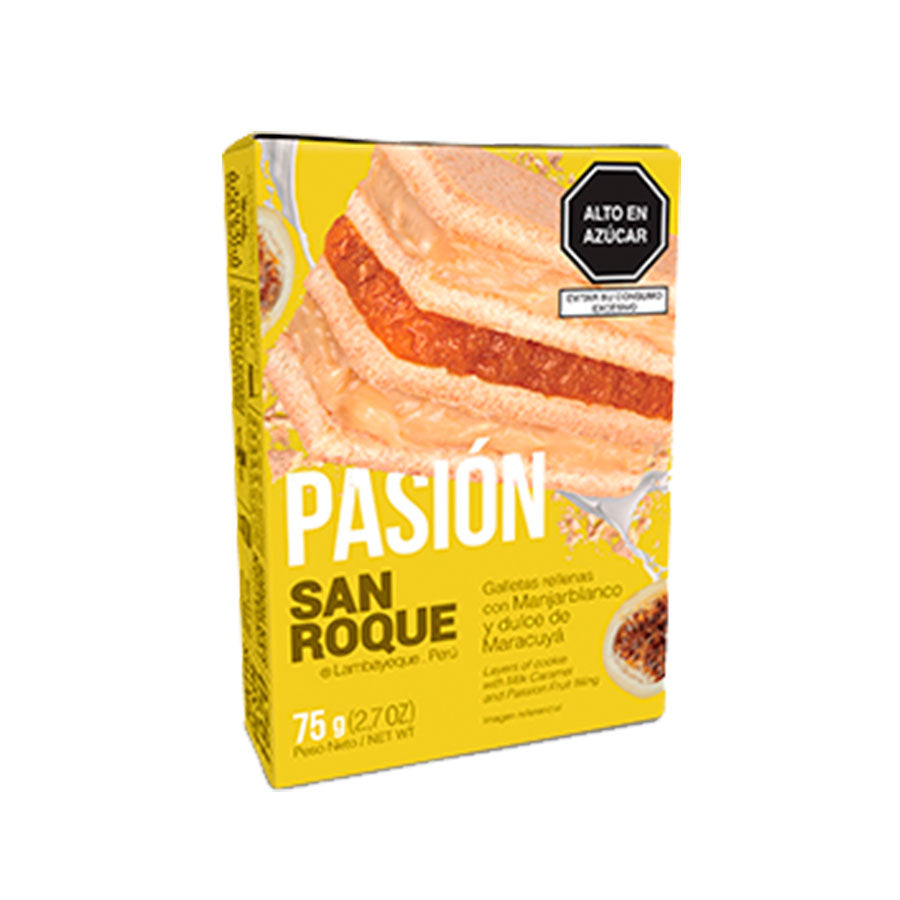 San Roque Galleta Rellena de Maracuya 75g