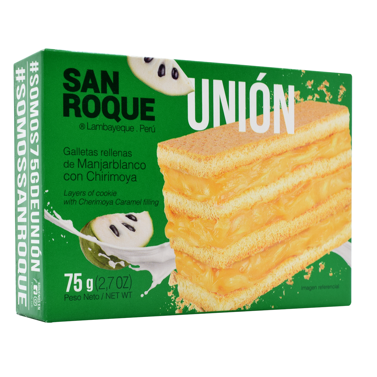 San Roque Galleta Rellena con Chirimoya 75g