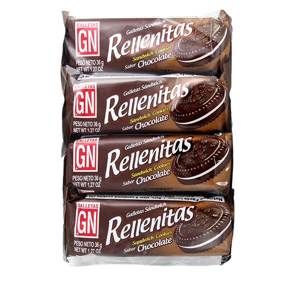 GN Rellenitas sabor Chocolate 8pk