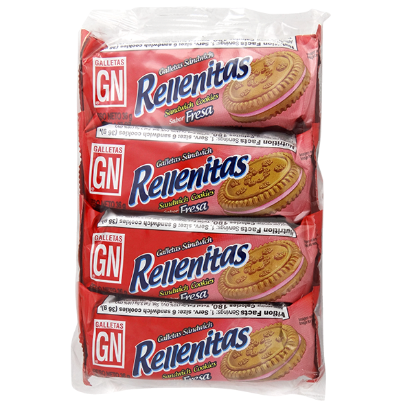 GN Rellenitas de Fresa 8pk