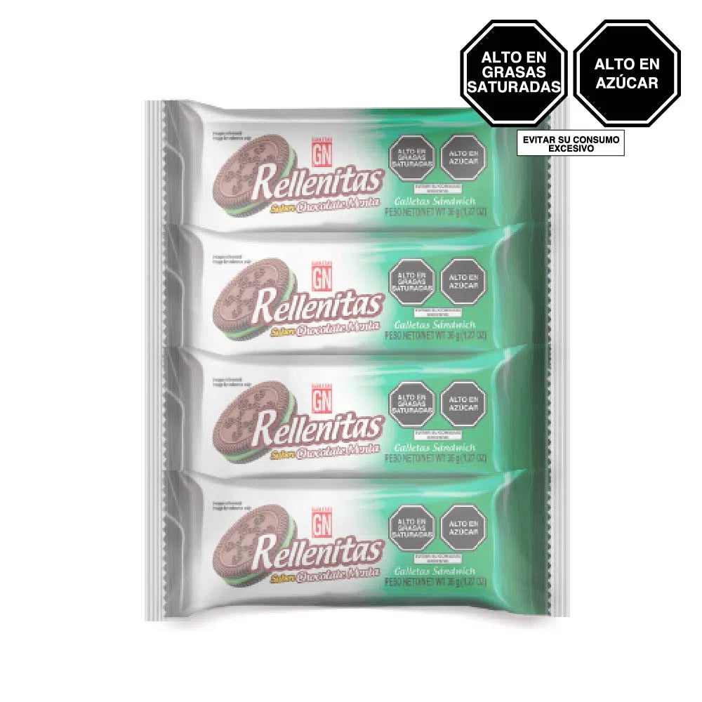 GN Rellenitas sabor Menta 8un