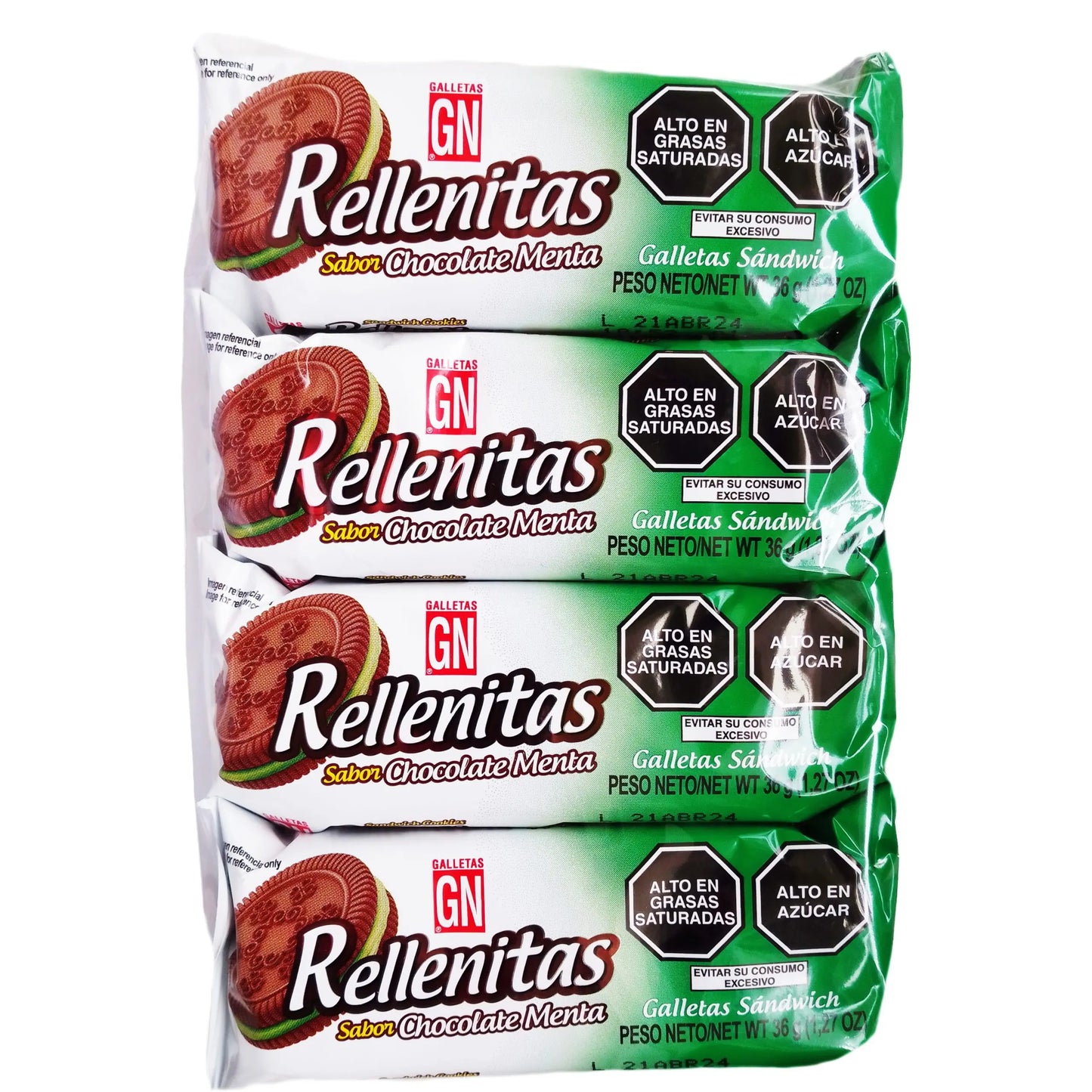GN Rellenitas sabor Menta 8un