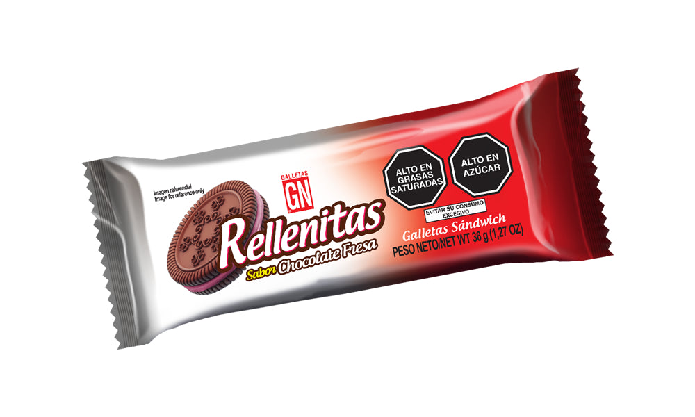 GN Rellenita sabor ChocoFresa 8un