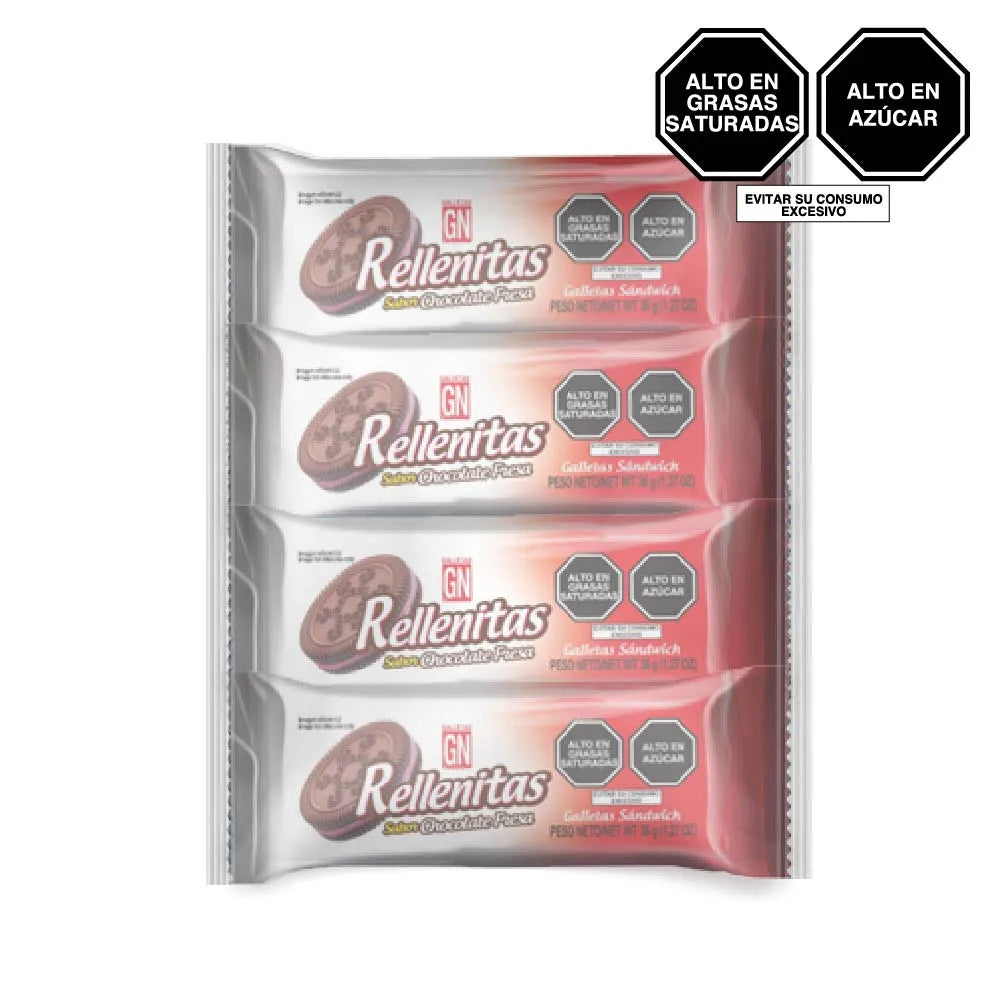 GN Rellenita sabor ChocoFresa 8un