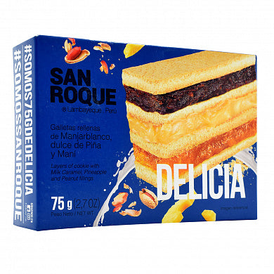 San Roque Galleta Rellena de Piña y Maní