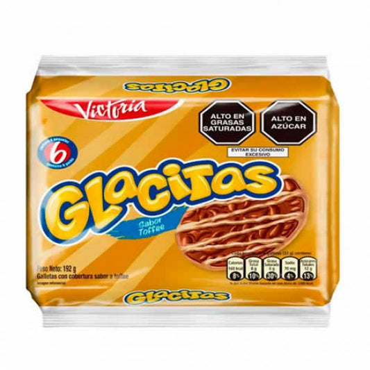 Victoria Glacitas sabor Toffee Cookies 6un