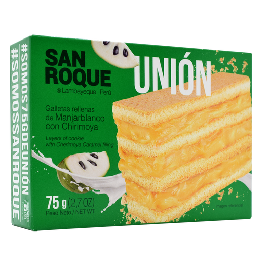 San Roque Galleta Rellena con Chirimoya 75g