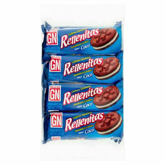GN Rellenitas sabor Coco 8un