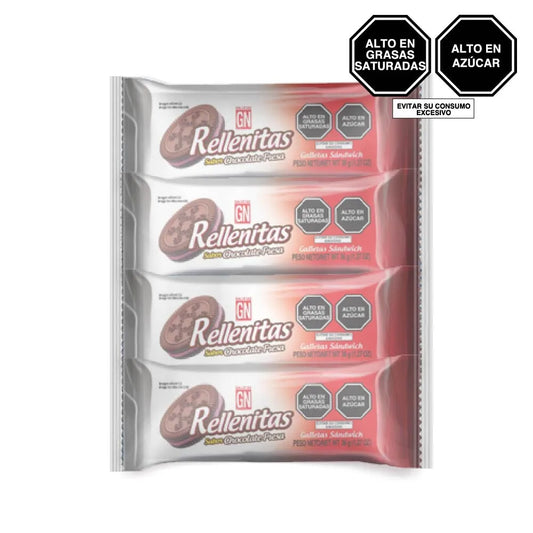 GN Rellenita sabor ChocoFresa 8un