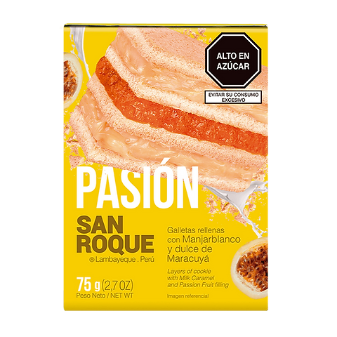 San Roque Galleta Rellena de Maracuya 75g