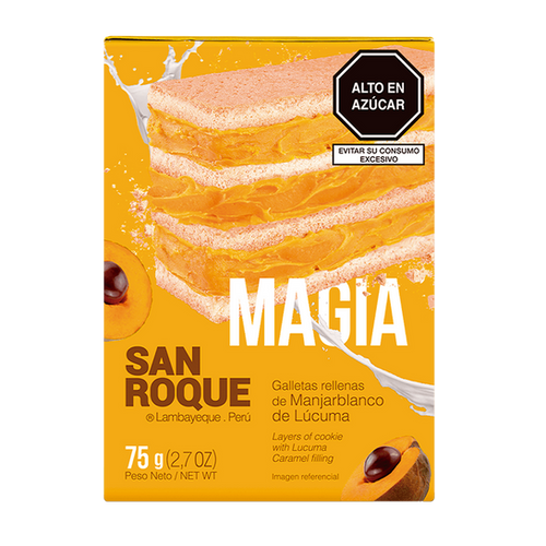 San Roque Galleta Rellena de Lucuma 75g